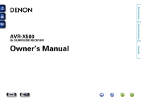 Denon AVR-X500-Owners-Manual 